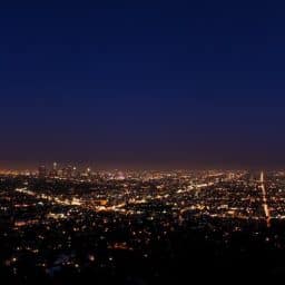 Night time cityscape.